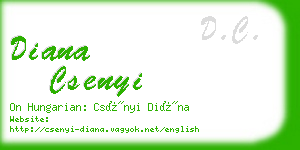 diana csenyi business card